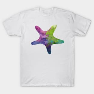 Color star watercolor. T-Shirt